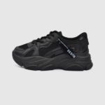Μαύρα chunky sneakers με κορδόνια / 363447