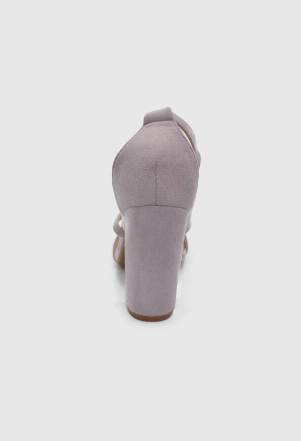 Chunky High Heel Ankle Strap Sandals in Purple Color / 497947 ΓΥΝΑΙΚΕΙΑ ΠΑΠΟΥΤΣΙΑ joya.gr