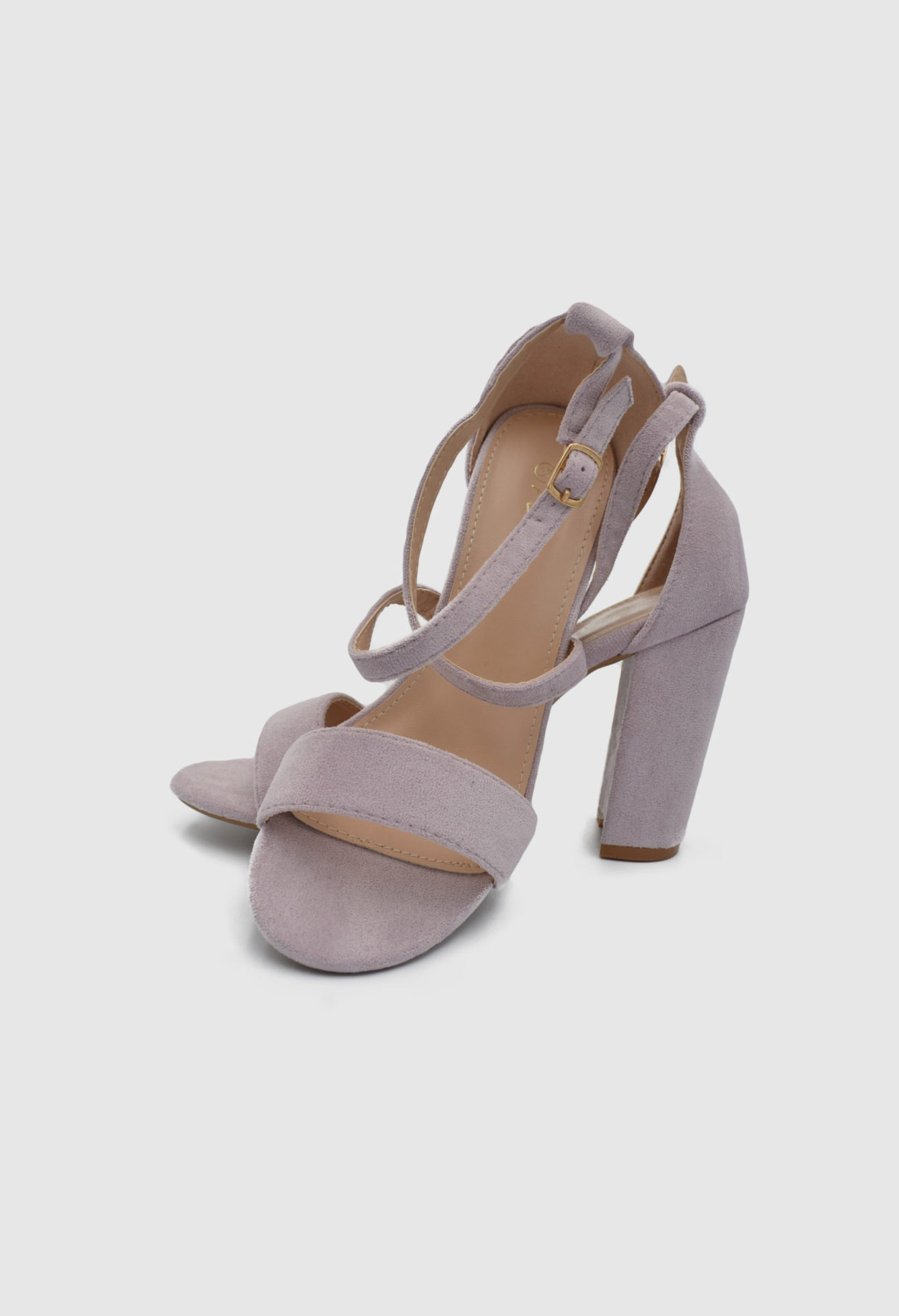 Chunky High Heel Ankle Strap Sandals in Purple Color / 497947 ΓΥΝΑΙΚΕΙΑ ΠΑΠΟΥΤΣΙΑ joya.gr