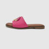 Γυναικεία Πέδιλα με Χοντρό Ψηλό Τακούνι σε Ροζ Χρώμα / 473659 Ανοιχτά Παπούτσια joya.gr