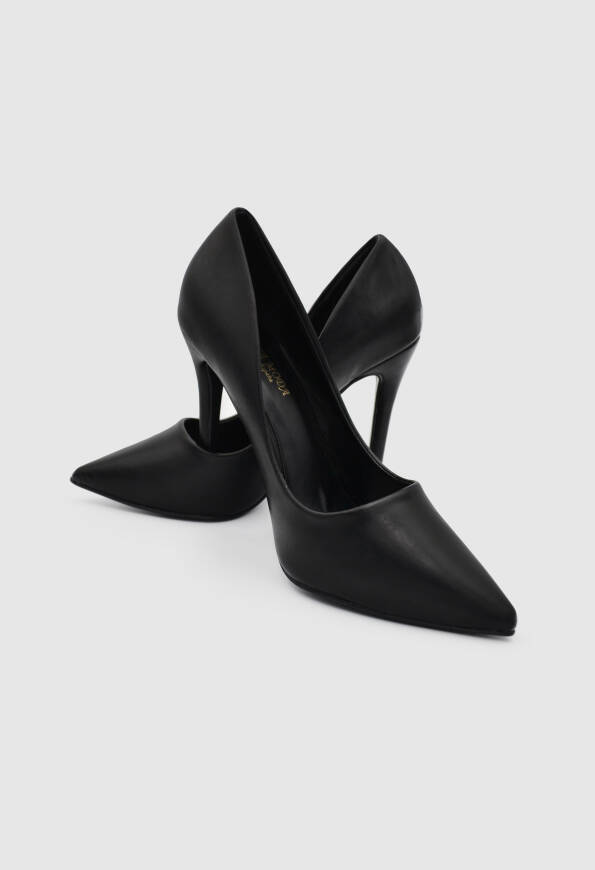 Pointed Heels with Thin High Heel Black / 738554 Γόβες Στιλέτο joya.gr