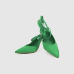 Μυτερές Γόβες με Λεπτό Ψηλό Τακούνι Πράσινες / 874752 Γόβες Στιλέτο joya.gr