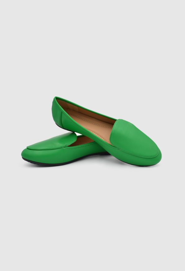 Γυναικείες Μπαλαρίνες σε Πράσινο Χρώμα / 908377 Γυναικεία Oxfords & Loafers joya.gr