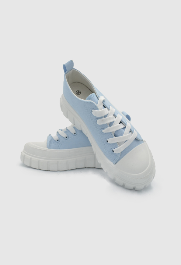 Γυναικείο Flatform Μποτάκι Sneakers Μπλε / 694948 ΑΘΛΗΤΙΚΑ με ΠΛΑΤΦΟΡΜΑ joya.gr