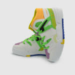 Γυναικεία Chunky Sneakers Λευκά πράσινο και κίτρινο / 699948 Γυναικεία Αθλητικά και Sneakers joya.gr