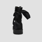 Μποτάκια με Εσωτερική Επένδυση Γούνας & Φιόγκο / C820-black Γυναικεία Mπότες joya.gr