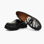 Γυναικεία Loafers Animal Print Zebra / D2716-black/white Γυναικεία Oxfords & Loafers joya.gr