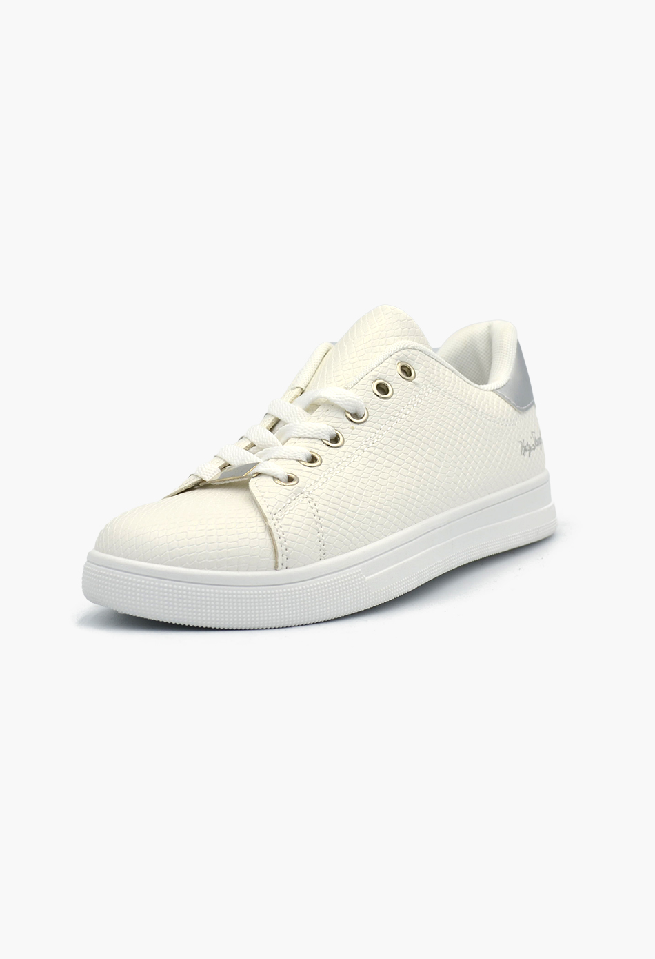 Γυναικεία Flatforms Sneakers Λευκό / OX2528-silver Γυναικεία Αθλητικά και Sneakers joya.gr