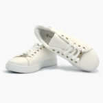 Γυναικεία Flatforms Sneakers Λευκό / OX2528-silver Γυναικεία Αθλητικά και Sneakers joya.gr