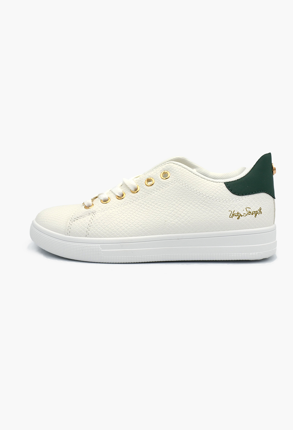 Γυναικεία Flatforms Sneakers Λευκό / OX2528-green Γυναικεία Αθλητικά και Sneakers joya.gr