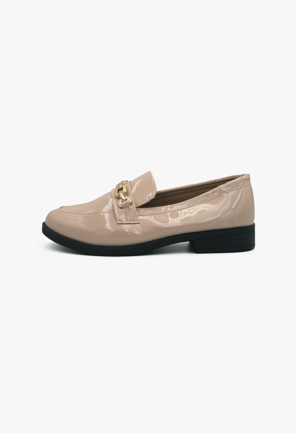 Γυναικεία Loafers σε Μπεζ Χρώμα Λουστρίνι / XY-622-beige Χαμηλά Παπούτσια joya.gr