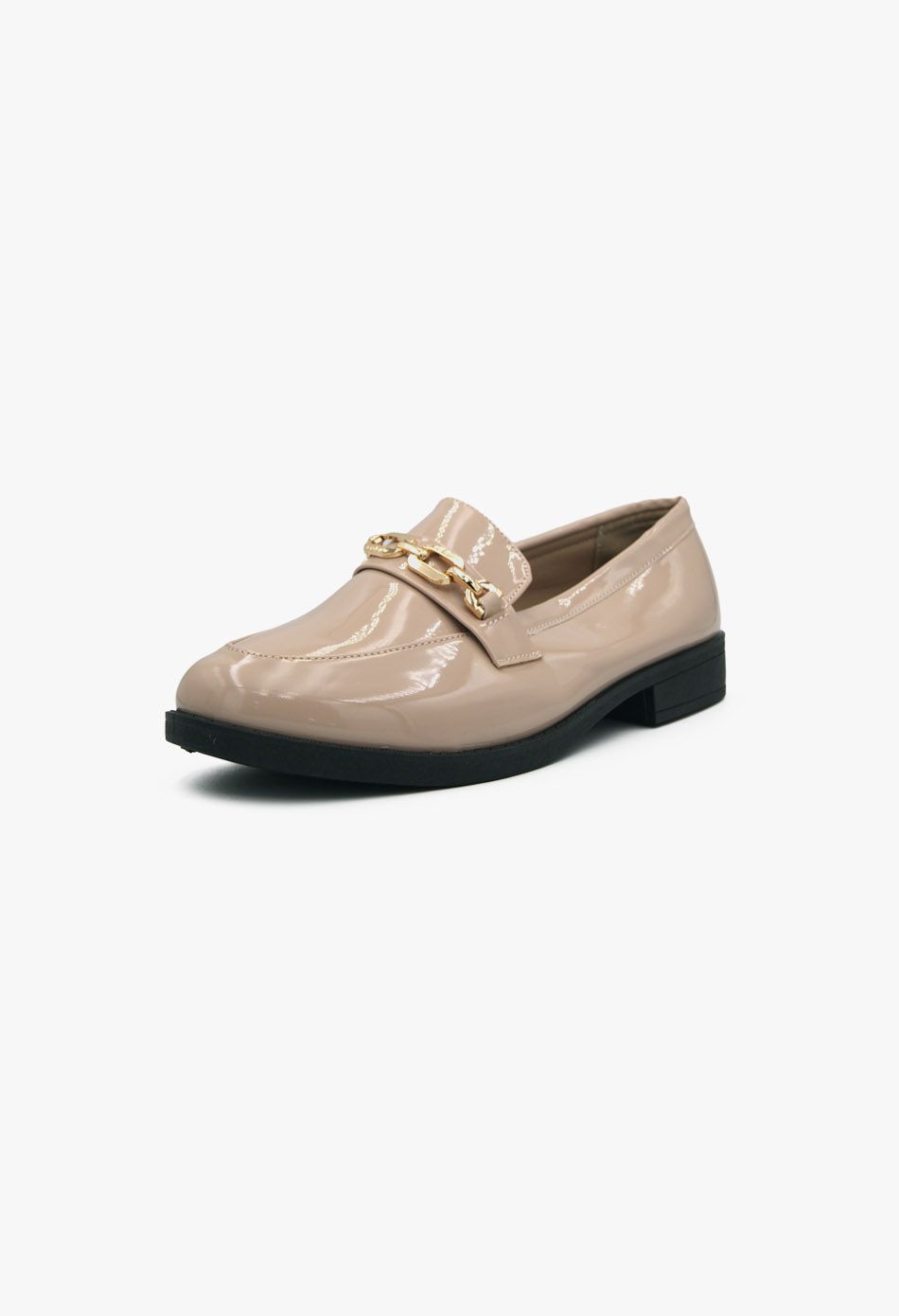 Γυναικεία Loafers σε Μπεζ Χρώμα Λουστρίνι / XY-622-beige Χαμηλά Παπούτσια joya.gr