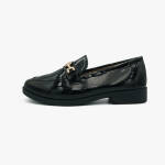 Γυναικεία Loafers σε Μαύρο Χρώμα Λουστρίνι / XY-622-black