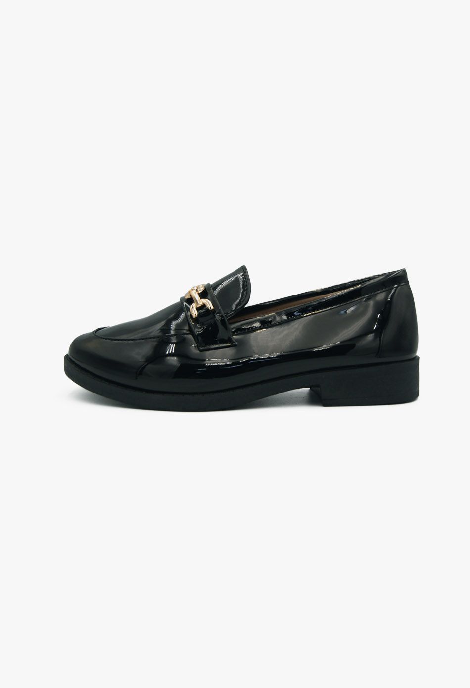 Γυναικεία Loafers σε Μαύρο Χρώμα Λουστρίνι / XY-622-black Γυναικεία Oxfords & Loafers joya.gr