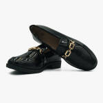 Γυναικεία Loafers σε Μαύρο Χρώμα Λουστρίνι / XY-622-black Γυναικεία Oxfords & Loafers joya.gr