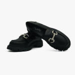 Γυναικεία Loafers σε Μαύρο Χρώμα με Strass / LL-1345-black Γυναικεία Oxfords & Loafers joya.gr