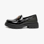 Γυναικεία Loafers Λουστρίνι σε Μαύρο Χρώμα / 77-432-black Γυναικεία Oxfords & Loafers joya.gr