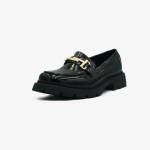 Γυναικεία Loafers Λουστρίνι σε Μαύρο Χρώμα / 77-432-black Γυναικεία Oxfords & Loafers joya.gr