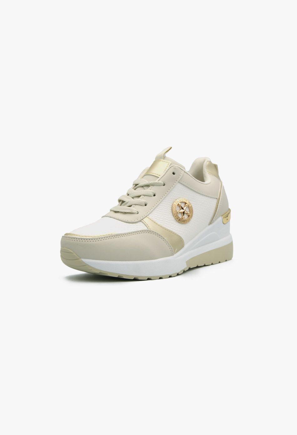 Sneakers με Πλατφόρμα Μπεζ / OX2551-beige Γυναικεία Αθλητικά και Sneakers joya.gr