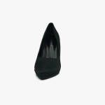 Γόβες Μυτερές Στιλέτο Σατέν με Λεπτό Ψηλό Τακούνι Μαύρο / 6170-black Γόβες Στιλέτο joya.gr