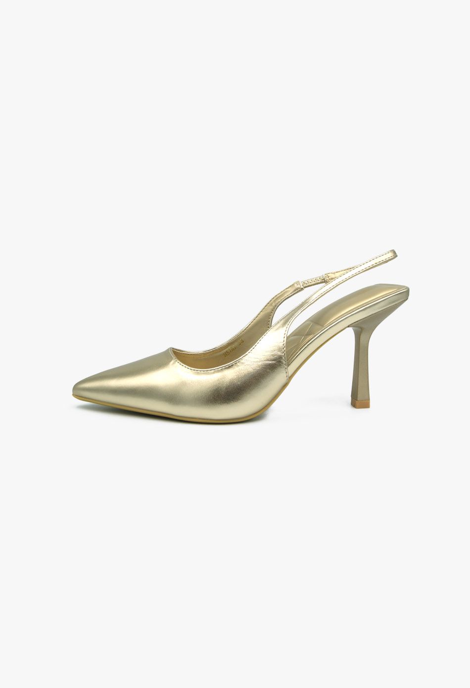 Γόβες Μυτερές Open Heel Μεσαίο Τακούνι Χρυσό / H5782-gold Ανοιχτά Παπούτσια joya.gr