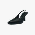 Γόβες Μυτερές Open Heel Μεσαίο Τακούνι Μαύρο / H5782-black Ανοιχτά Παπούτσια joya.gr