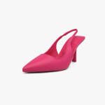 Γόβες Μυτερές Open Heel Μεσαίο Τακούνι Φούξια / H5782-rose Ανοιχτά Παπούτσια joya.gr