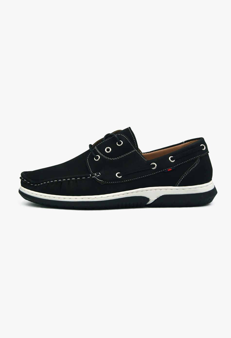 Suede Ανδρικά Boat Shoes σε Μαύρο Χρώμα / 9813-black ΑΝΔΡΙΚΑ ΠΑΠΟΥΤΣΙΑ joya.gr