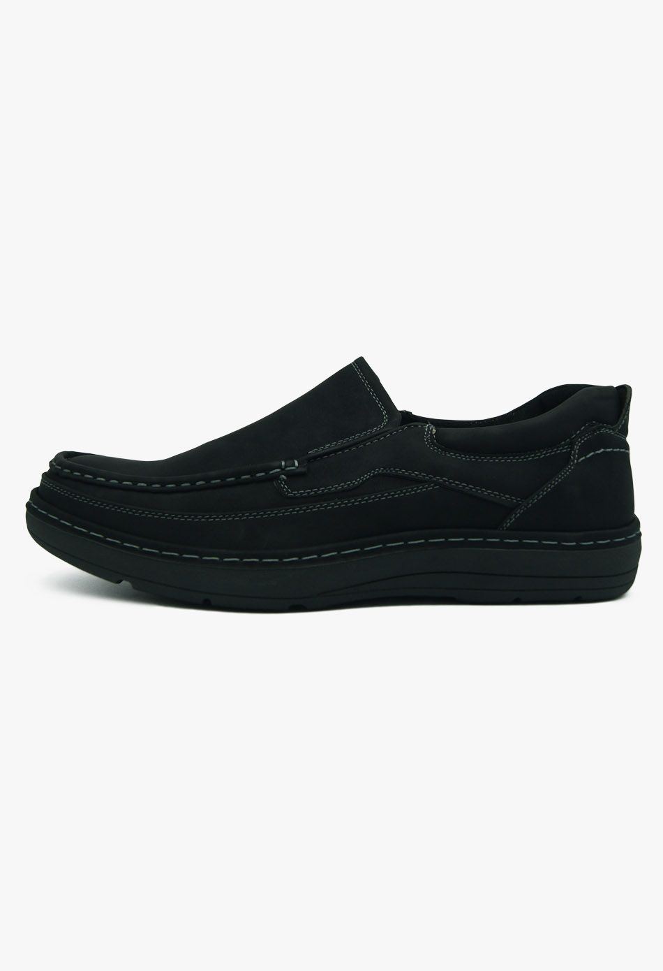 Suede Ανδρικά Boat Shoes σε Μαύρο Χρώμα / A86-Black ΑΝΔΡΙΚΑ ΠΑΠΟΥΤΣΙΑ joya.gr