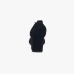 Suede Γυναικεία Πέδιλα με Χοντρό Χαμηλό Τακούνι σε Μαύρο Χρώμα / YU-231-black Ανοιχτά Παπούτσια joya.gr
