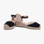 Εσπαντρίγιες πλατφόρμες με χαμηλό τακούνι Μαύρο / BL426-black Ανοιχτά Παπούτσια joya.gr