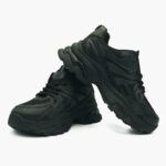 Chunky Sneakers Μονόχρωμα με Τρακτερωτή Σόλα Μαύρο / WX-105-black Γυναικεία Αθλητικά και Sneakers joya.gr