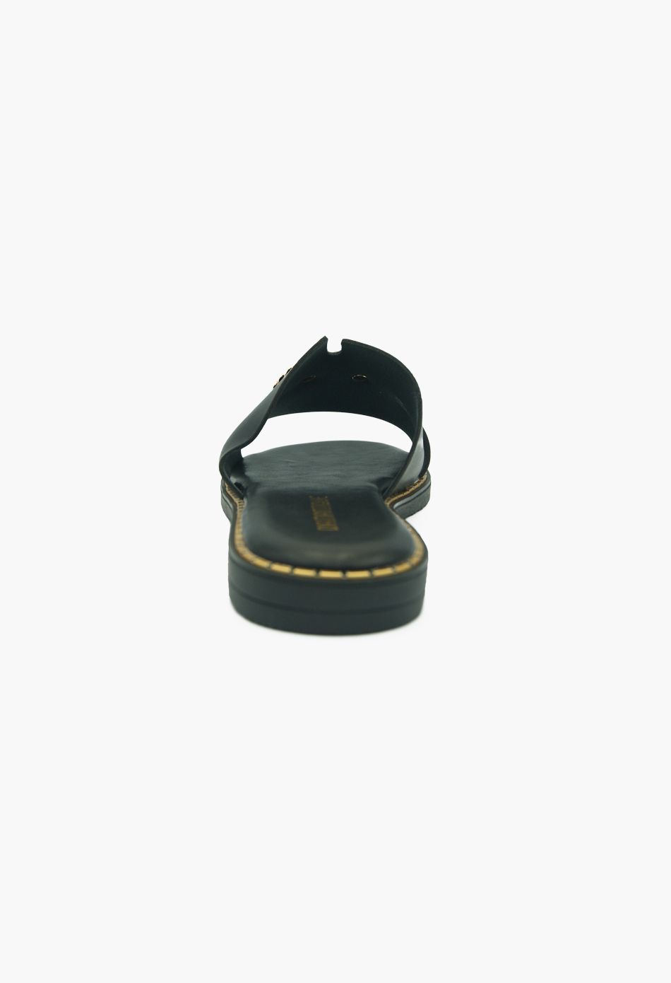 Flat Σανδάλια με Διακοσμητική Αγκράφα Μαύρο / 156-black Ανοιχτά Παπούτσια joya.gr