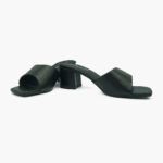 Mules με Χοντρό Μεσαίο Τακούνι Μαύρο / LL-1185-black MULES joya.gr