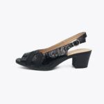 Γόβες Open Heel Χοντρό Χαμηλό Τακούνι Μαύρο / AQ1071-black Γόβες με Χαμηλό Τακούνι joya.gr