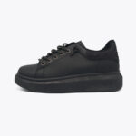 Casual δίπατα sneakers με στρας Μαύρο / C8962-black