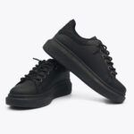 Casual δίπατα sneakers με στρας Μαύρο / C8962-black Γυναικεία Αθλητικά και Sneakers joya.gr