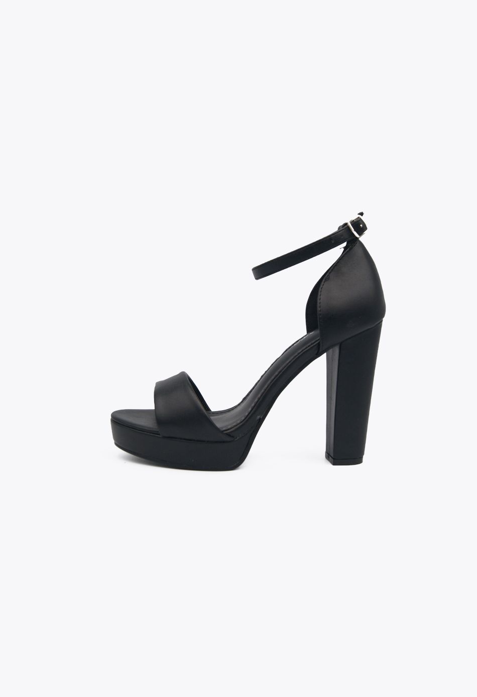 Πέδιλα με Χοντρό Ψηλό Τακούνι & Φιάπα Μαύρο / LL-1211-black Ανοιχτά Παπούτσια joya.gr