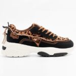 Sneakers Animal Print με Strass / 7509-leopard