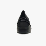 Γυναικεία μοκασίνια με χοντρό τακούνι Μαύρο / W523047-black Γόβες Με Χοντρό Τακούνι joya.gr