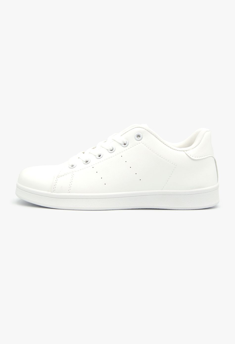 Sneakers Basic Φλατ Λεύκο / D713-white Γυναικεία Αθλητικά και Sneakers joya.gr