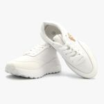 Sneakers με Χρυσή Λεπτομέρεια Λευκό / PC139-white Γυναικεία Αθλητικά και Sneakers joya.gr