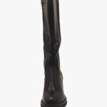 Μπότες με Λάστιχο και Χοντρό Ψηλό Τακούνι Μαύρο / 632-black Γυναικεία Mπότες joya.gr