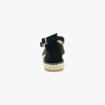 Εσπαντρίγιες με Μπαρέτα & Κέντημα Μαύρο / LL-1440-black Ανοιχτά Παπούτσια joya.gr