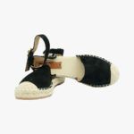 Εσπαντρίγιες με Μπαρέτα & Κέντημα Μαύρο / LL-1440-black Ανοιχτά Παπούτσια joya.gr
