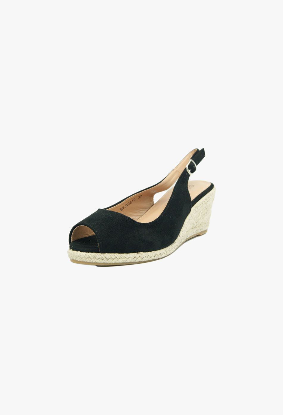 Πλατφόρμες Εσπαντρίγιες Open Heel Μαύρο / BYJX0819-black Ανοιχτά Παπούτσια joya.gr