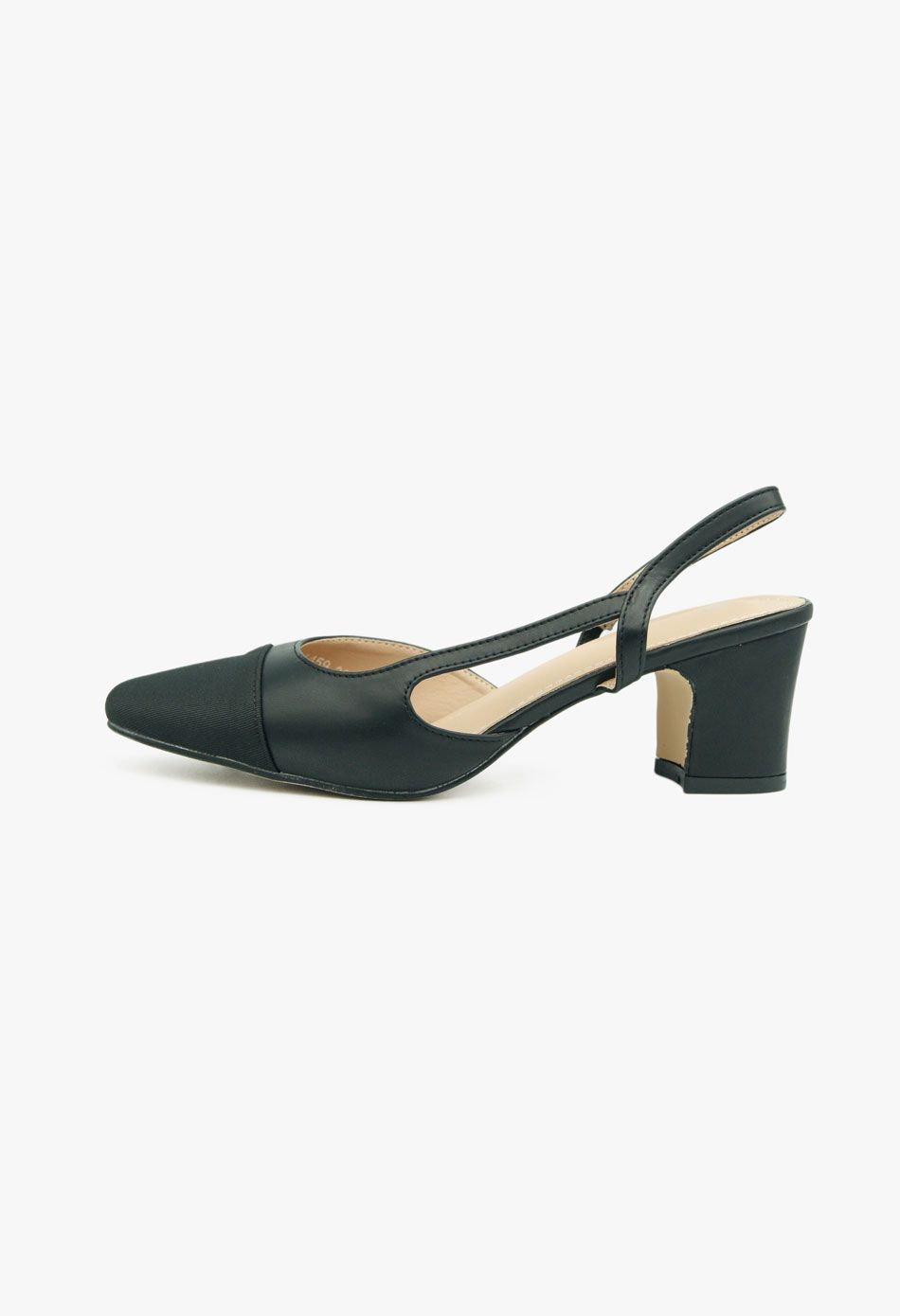 Γόβες Open Heel με Τόκα Μαύρο / LL-1459-black Ανοιχτά Παπούτσια joya.gr