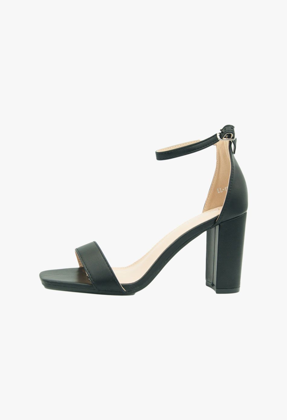 Πέδιλα με χοντρό τακούνι μαύρο / LT2236-black Ανοιχτά Παπούτσια joya.gr
