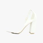 Πέδιλα με χοντρό τακούνι / LT2236-white Ανοιχτά Παπούτσια joya.gr