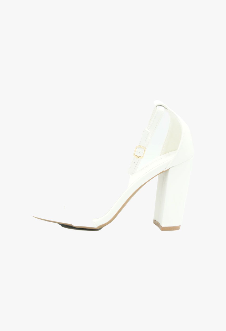 Πέδιλα με χοντρό τακούνι / LT2245-white Ανοιχτά Παπούτσια joya.gr